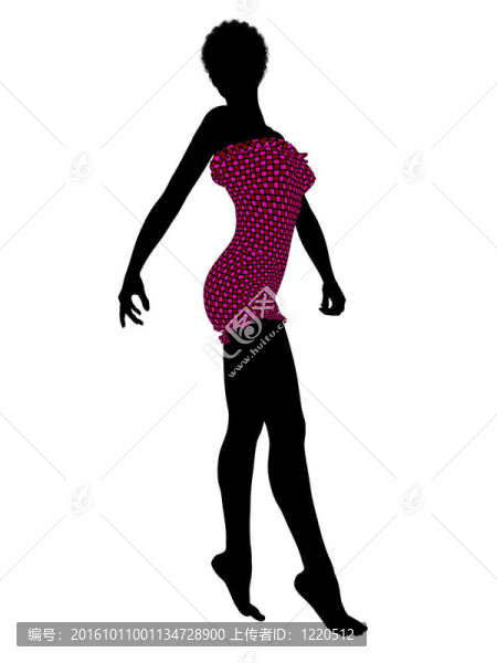 美國(guó)黑人女性泳裝剪影