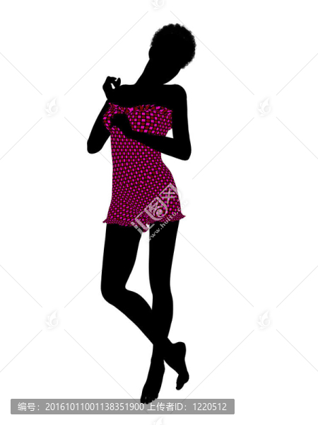 美國(guó)黑人女性泳裝剪影