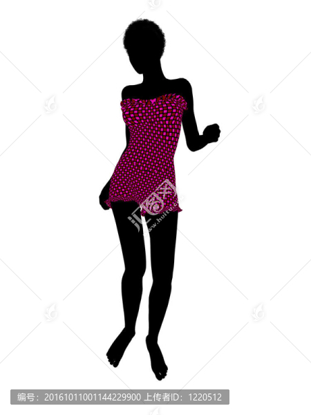 美國黑人女性泳裝剪影