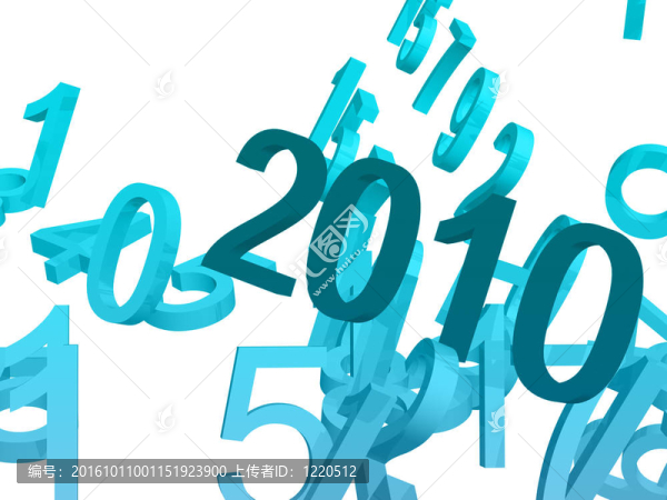 2010數(shù)；新年設(shè)計(jì)
