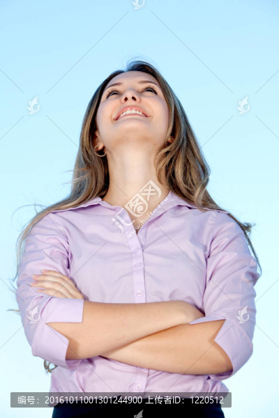 商業(yè)女人抬頭