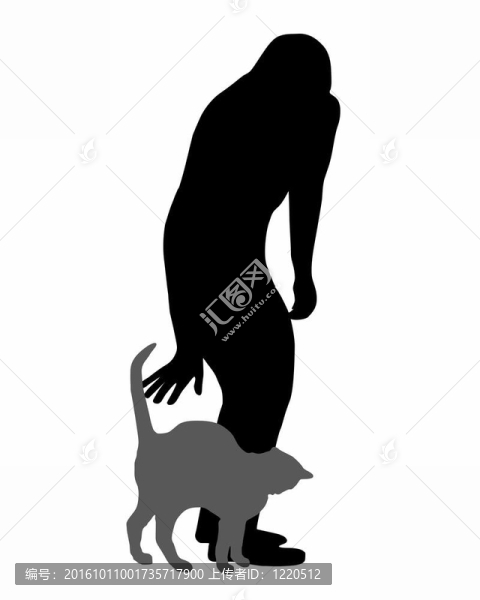 女人撫摩著一只貓
