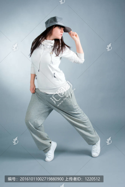 現(xiàn)代風(fēng)格舞者的姿勢(shì)