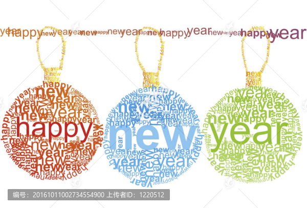 新年快樂字體