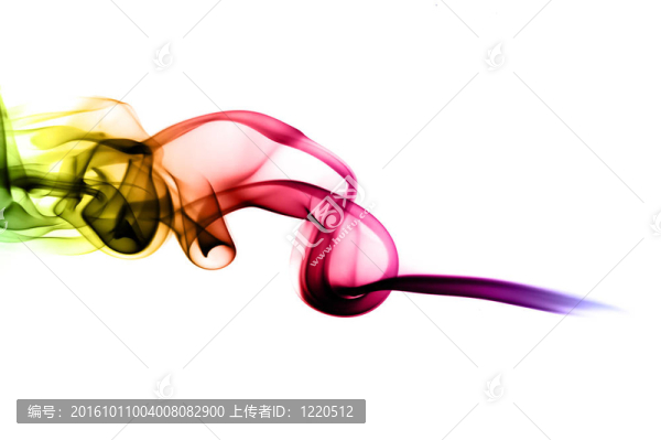 明亮的彩色煙霧抽象的白色