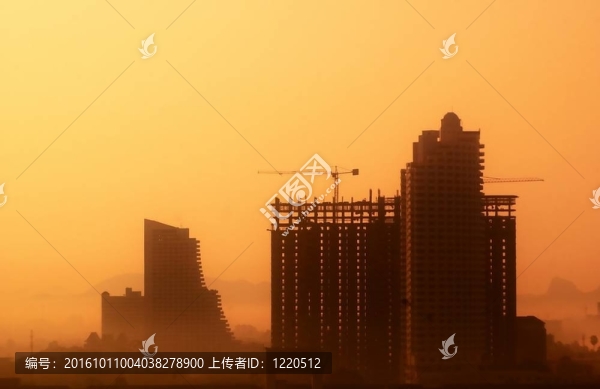 在日落的時候