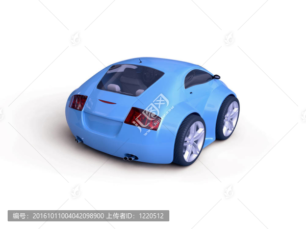 嬰兒轎跑車(chē)后視圖
