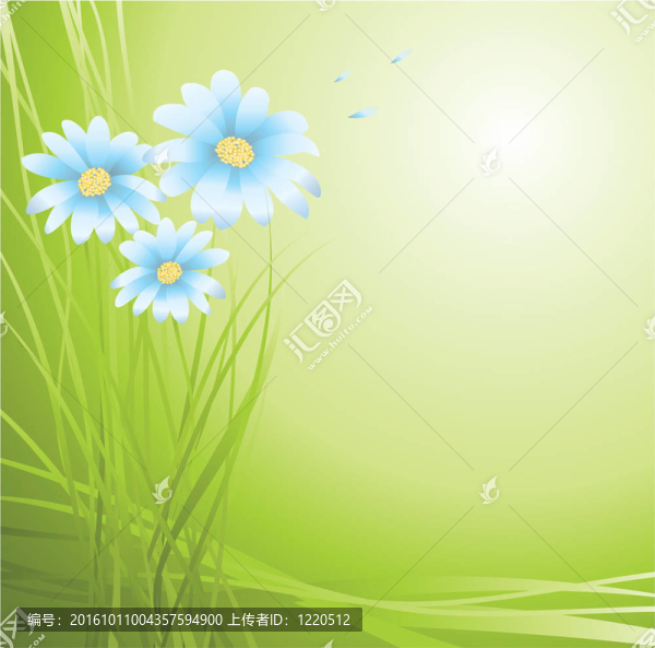 背景的花