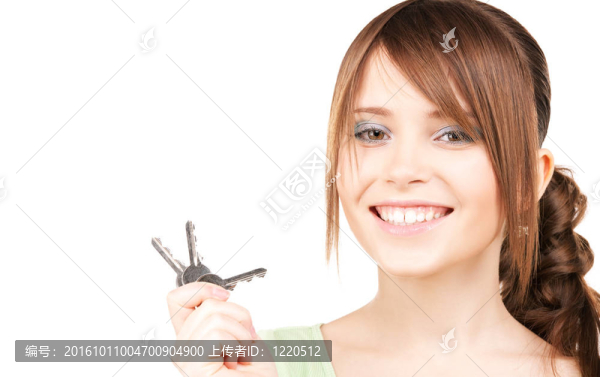 快樂的少女與鑰匙