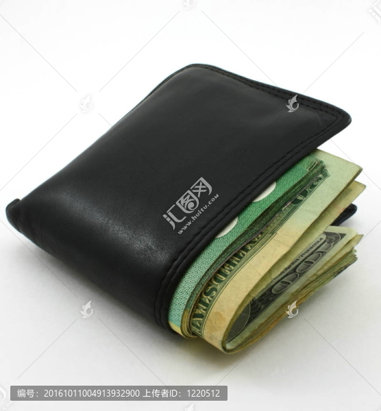 帶現(xiàn)金的折疊錢包