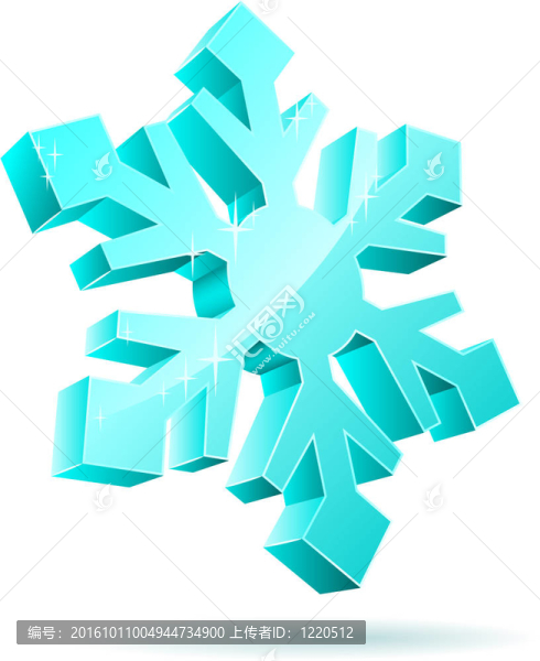 3d雪花
