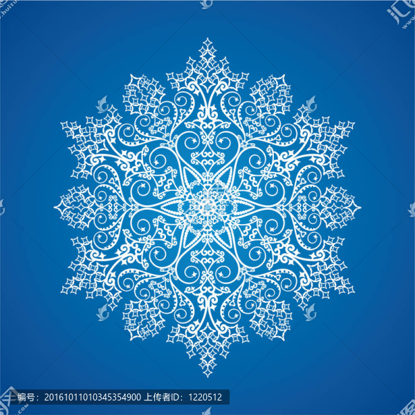 單詳細(xì)的雪花