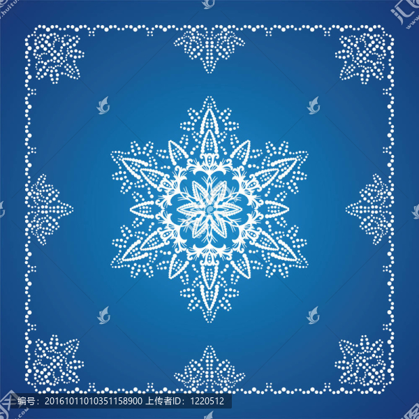 單細(xì)節(jié)雪花與圣誕邊境1