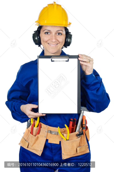 女士的建筑工人