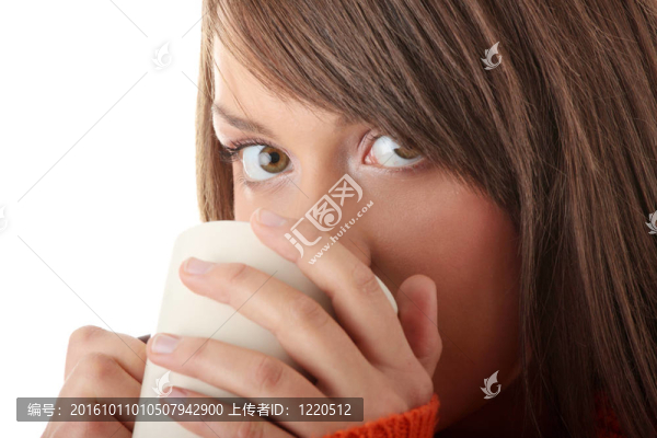 少女與一杯咖啡