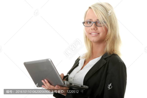 商業(yè)女性控股筆記本電腦
