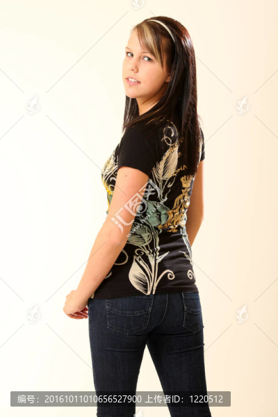 美麗的Young,Woman