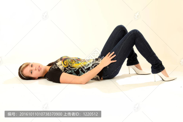 美麗的Young,Woman