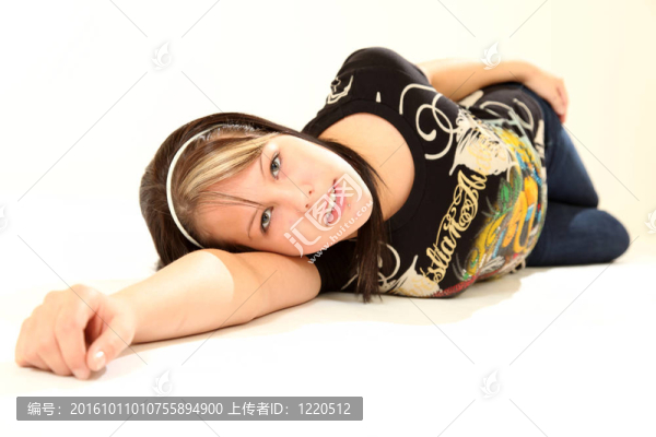 美麗的Young,Woman