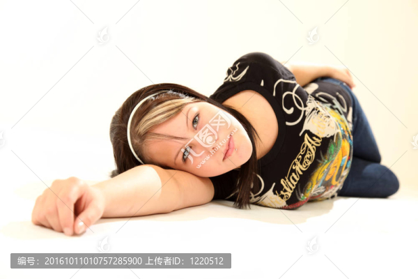 美麗的Young,Woman