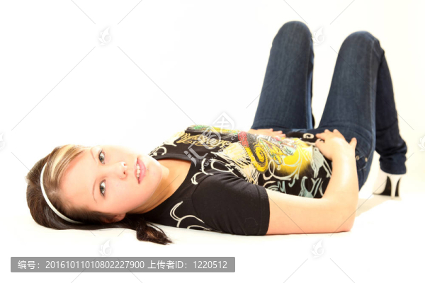 美麗的Young,Woman