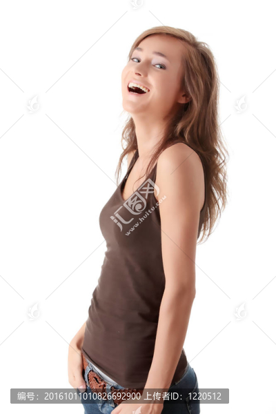 年輕的女人。