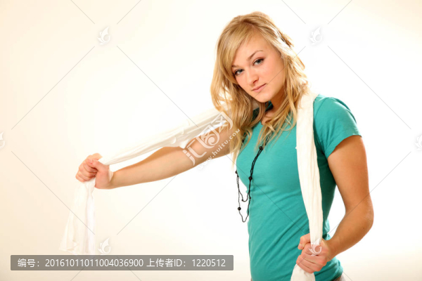 美麗的Young,Woman
