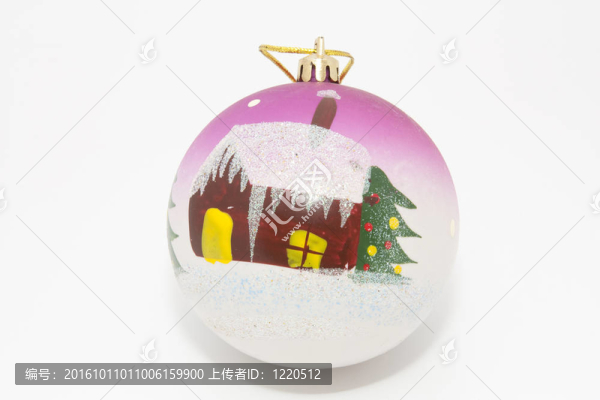 圣誕樹的玩具-一家毛皮畫樹球