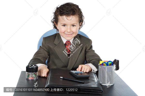 可愛的未來商人在你的辦公室