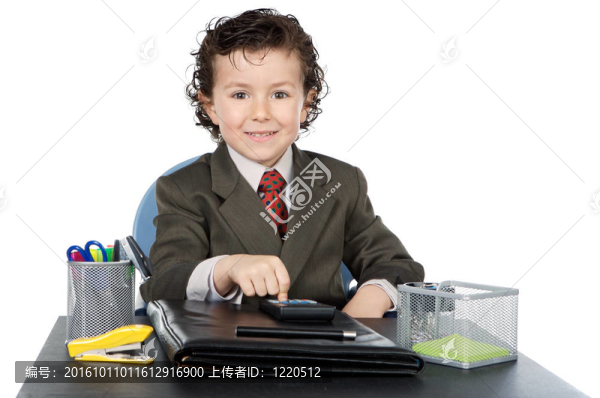 可愛的未來商人在你的辦公室