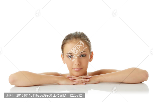 一個美麗的女人的肖像
