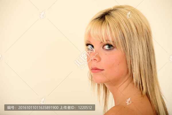 美麗的Young,Woman