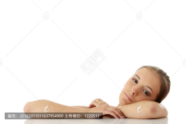 一個美麗的女人的肖像