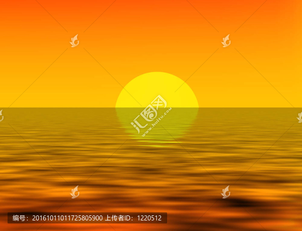 日落時(shí)的海