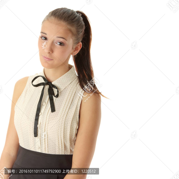 十幾歲的女人肖像
