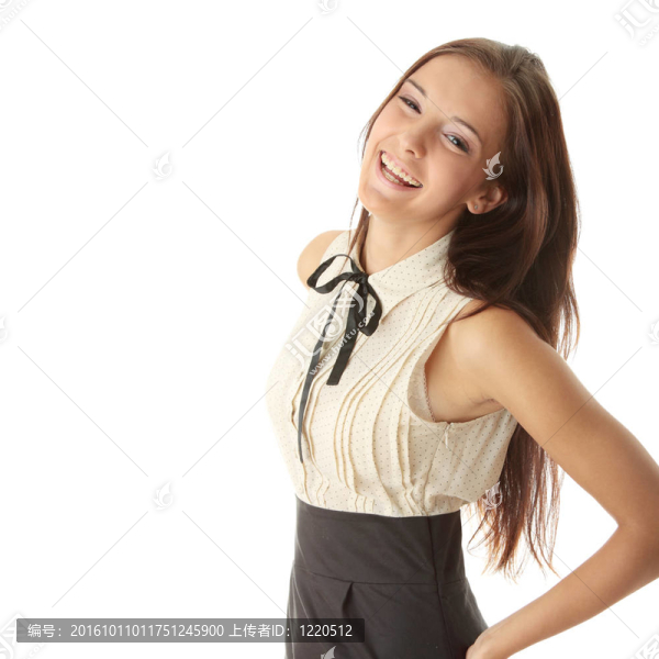 十幾歲的女人肖像