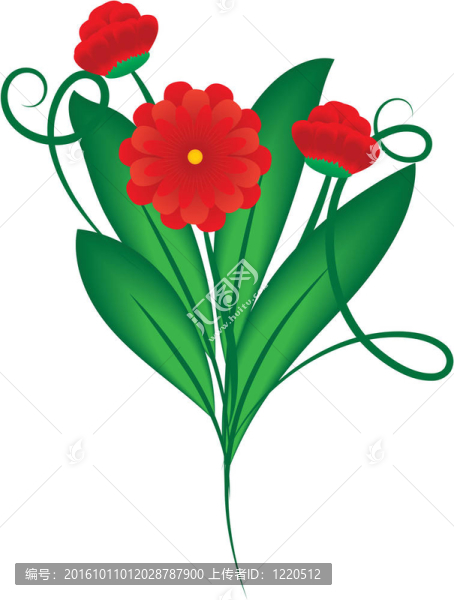 紅色花束