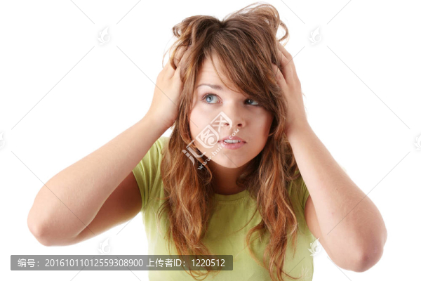 年輕漂亮的女青少年