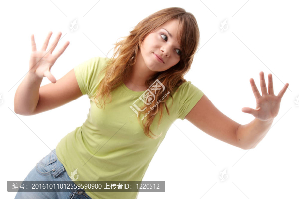 年輕漂亮的女青少年