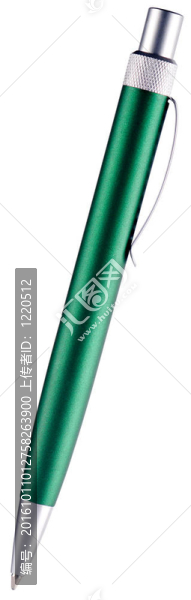 白色圓珠筆上隔離的圓珠筆