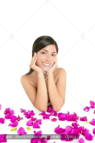 美麗的印度和杜鵑花