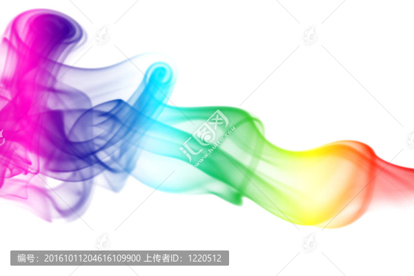 七彩的彩虹煙