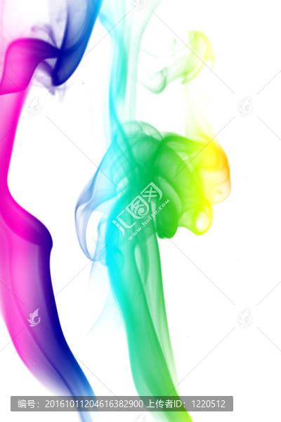 七彩的彩虹煙