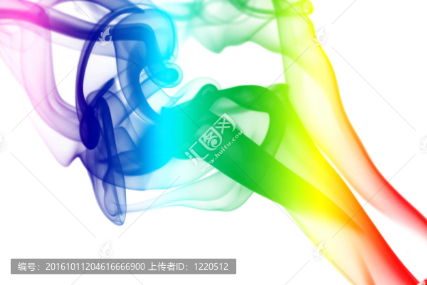 七彩的彩虹煙