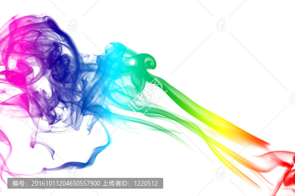 七彩的彩虹煙