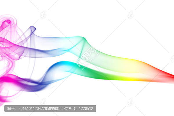 七彩的彩虹煙
