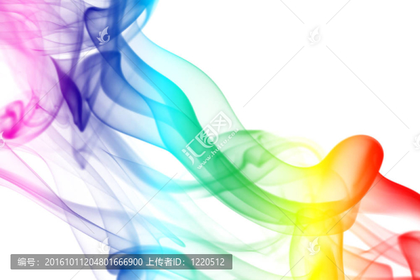 七彩的彩虹煙
