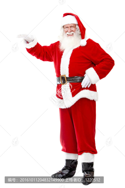 Santa,Clause靠在某物上