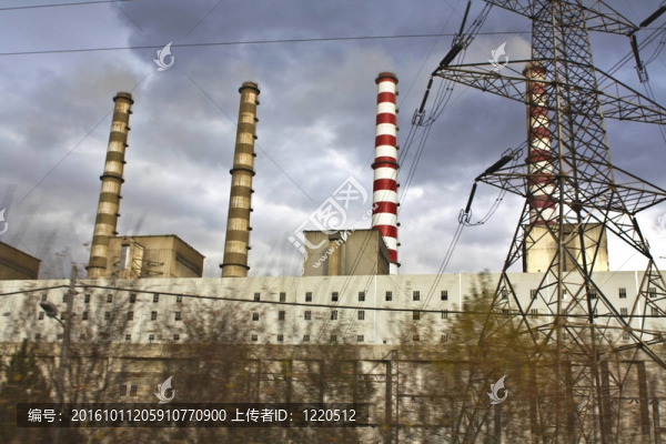 在希臘北部Kozani市附近的木炭發(fā)電廠