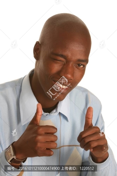 積極的非洲男人